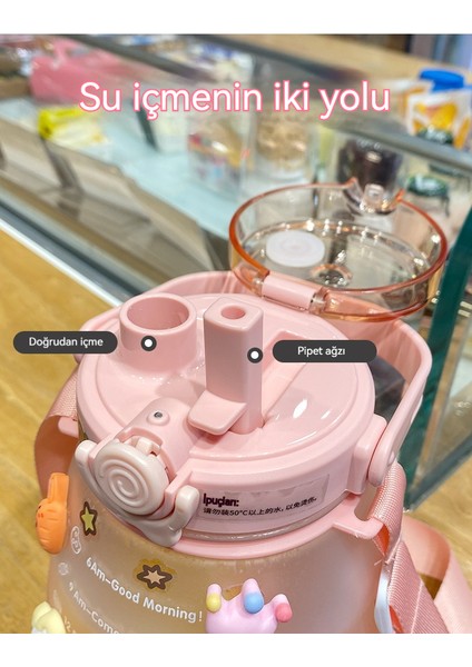 Büyük Göbek Plastik Su Bardağı Açık Büyük Kapasiteli Spor Su Isıtıcısı (Yurt Dışından) modelleri