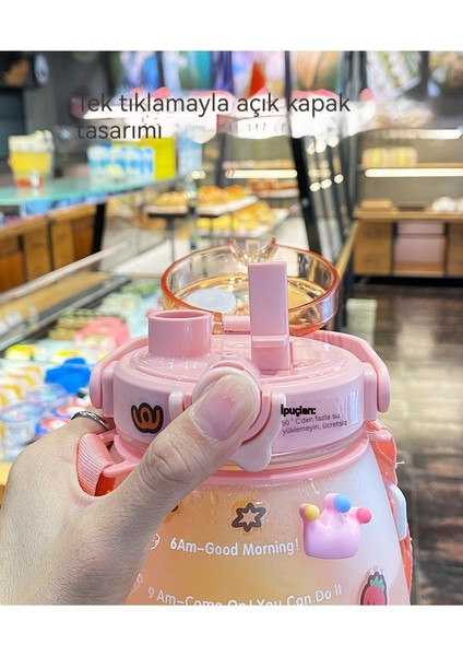 Büyük Göbek Plastik Su Bardağı Açık Büyük Kapasiteli Spor Su Isıtıcısı (Yurt Dışından) indirimleri