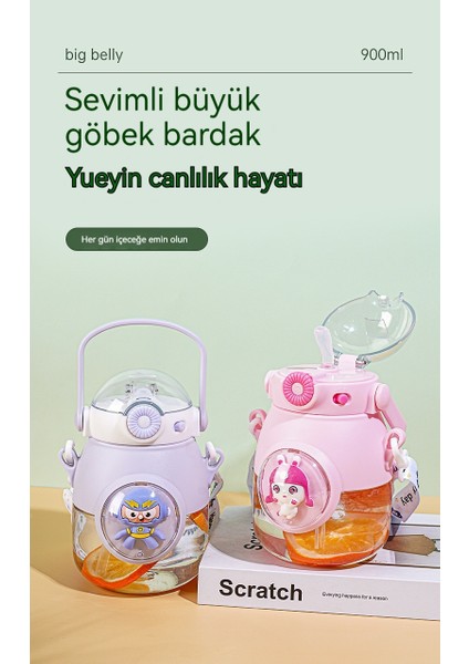 Yaz Yeni Büyük Kapasiteli Yeni Karikatür Plastik Bardak (Yurt Dışından) indirimleri