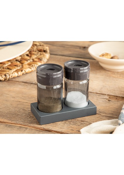 Greta Cam 2'li Tuzluk - Bıberlık 105 ml Antrasit