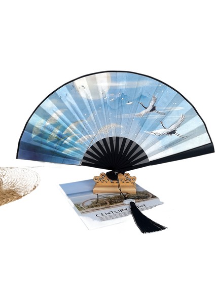 8 Inç Çift Taraflı Antik Stil Ulusal Gelgit Hayranı (Yurt Dışından)