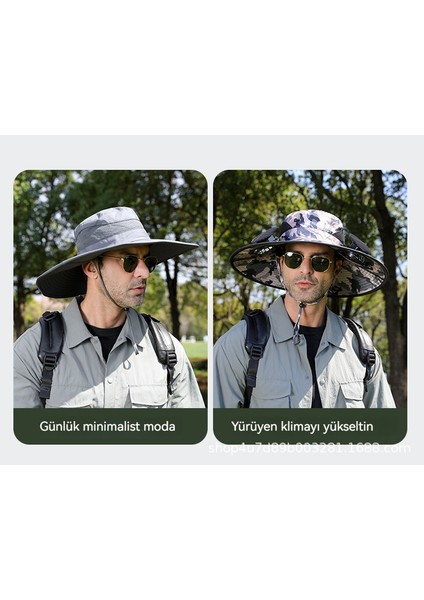 Anti-Uv Güneşlik Açık Yaz Balıkçılık Koruma Güneş Koruyucu Güneş Fan Şapka (Yurt Dışından) modelleri