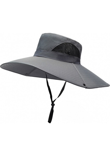 Anti-Uv Güneşlik Açık Yaz Balıkçılık Koruma Güneş Koruyucu Güneş Fan Şapka (Yurt Dışından)