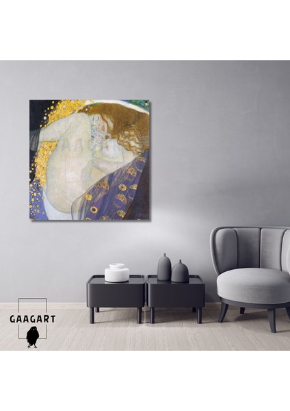 Kare Kanvas Tablo Ünlü Eserler Gustav Klimt-Danae (1907)