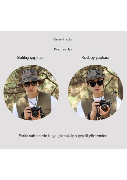 Balıkçı Şapkası Açık Hava Eğlence Güneş Koruyucu Şapka (Yurt Dışından) indirimleri