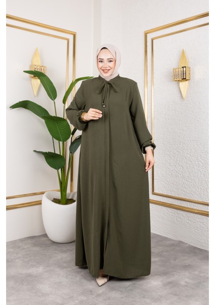 Salaş Kesim Aerobin Kumaş Ferace / Haki - F137 fiyatları