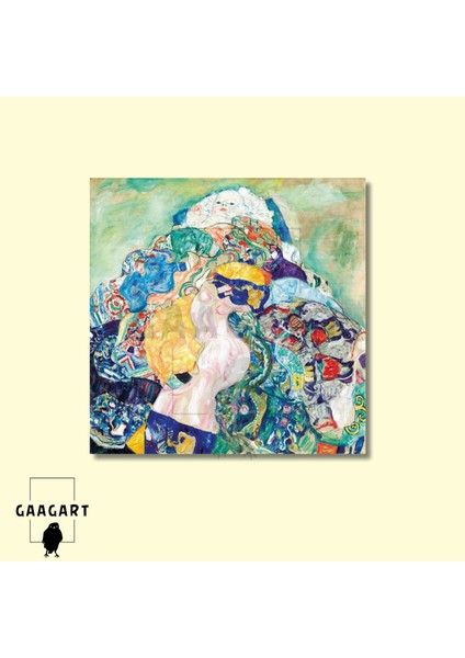 Kare Kanvas Tablo Ünlü Eserler Gustav Klimt Baby Cradle modelleri
