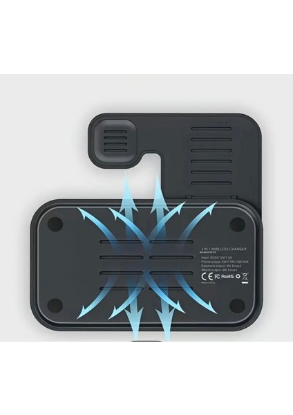 Hızlı Şarj 3in 1 Mag Safe Tutucu Kompakt Stand Telefon Saat Kulaklık Aynı Anda Hızlı Şarj modelleri