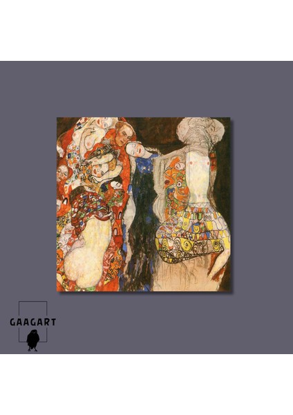 Kare Kanvas Tablo Ünlü Eserler Gustav Klimt The Bride 1918 modelleri