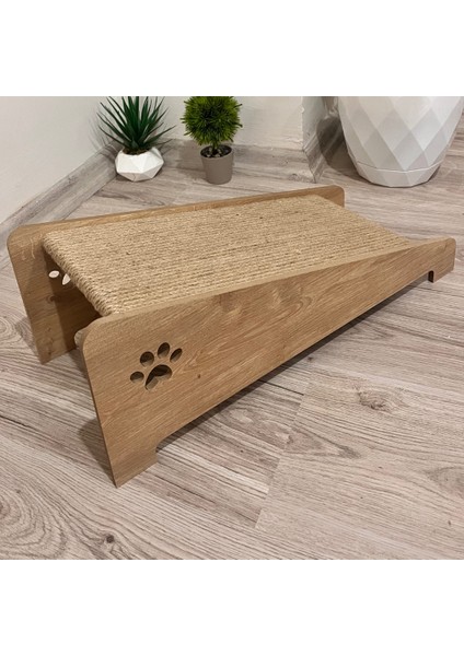 Masello Eğimli Kedi Tırmalama Rampası Safir Meşe