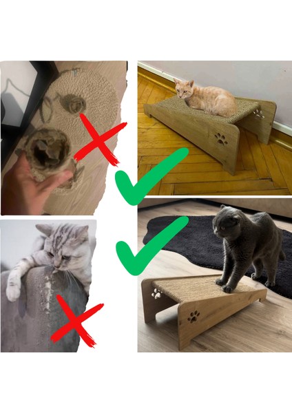Masello Eğimli Kedi Tırmalama Rampası Safir Meşe indirimleri