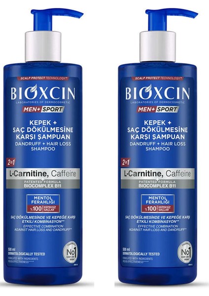 Men Sport Kepek Şampuan 500 ml 2 Adet