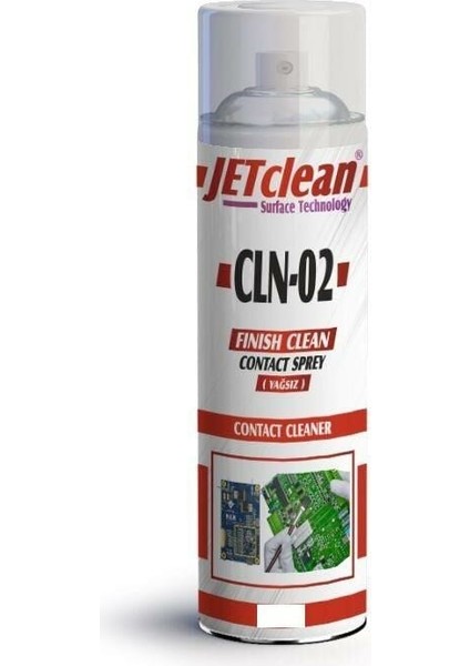 Jetclean Cln-02 Kontak Sprey Yağsız Kırmızı 250ML