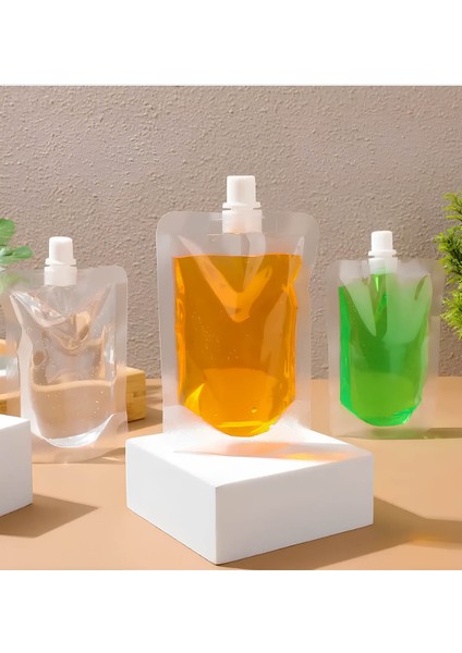 Çeşitli Ölçülerde İçecek Torbası 50 ml Ginger Shot, 100 ml Detoks, 200 ml Cold Brew 2'şer Adet (Toplamda 6 Adet)