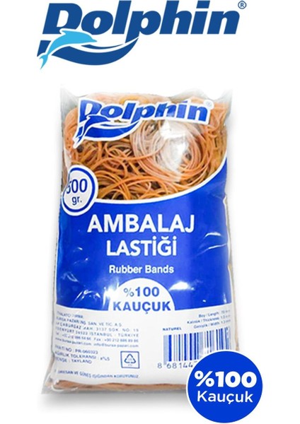 Dolphin Kauçuk Lastik Naturel 70MM x 500GR