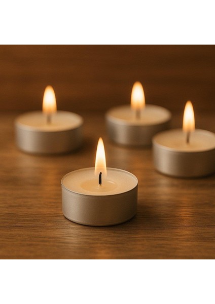 Roll-Up Beyaz Tealight Mum 8gr 100LÜ