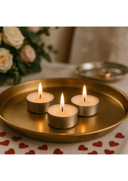 Roll-Up Beyaz Tealight Mum 8gr 100LÜ