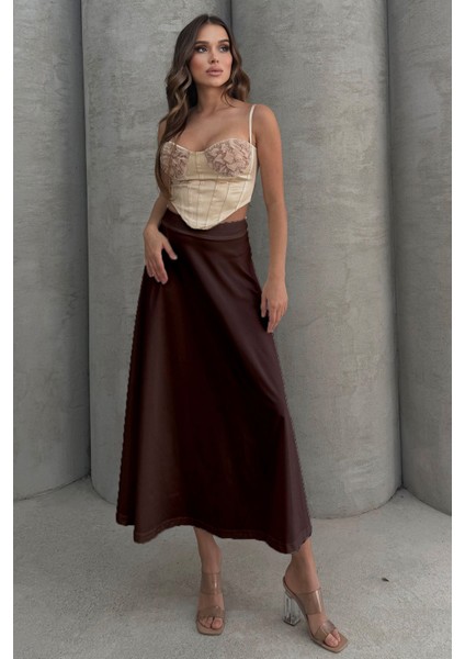 Puf Scuba Kloş Lastikli Uzun Etek modelleri