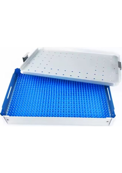 Sterilizasyon Konteyner Alüminyum Gri 26X16X3CM Kilitli Cerrahi Aletler Taşıma Kutusu Eğitim Materyali fiyatları