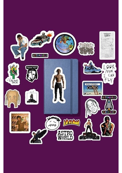 Travis Scoutt Sticker Paketi /bullet Journal Defter Çıkartma Ajanda Laptop Etiket