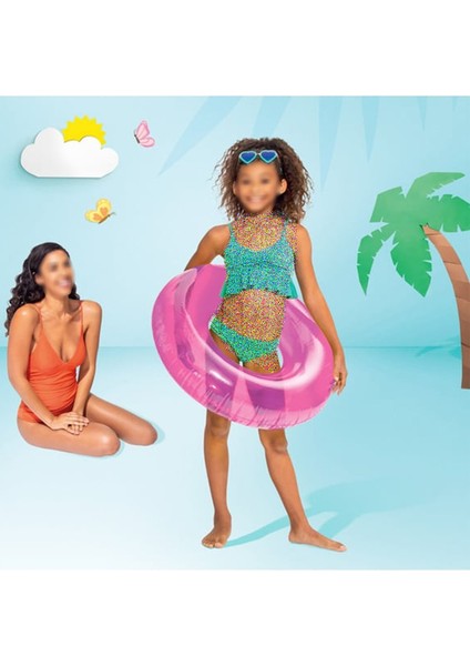 76 cm Jumbo Deniz Havuz Simidi 8 Yaş Üstü Için / Transparent Swim Tube - 59260