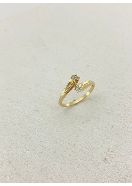 14 Ayar Altın Taşlı Kuyruk Yıldızı Yüzük fırsatları