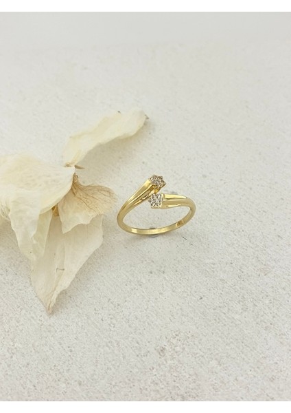 14 Ayar Altın Taşlı Kuyruk Yıldızı Yüzük indirimleri