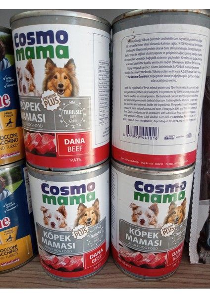 YETİŞKİN KÖPEK YAŞ MAMA DÜŞÜK TAHILLI DANA ETLİ 415 GRAM 5Lİ
