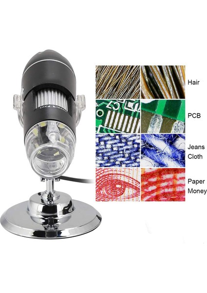 USB 2.0 Dijital El Tipi Mikroskop Kablolu Endoskop Kamera 8 Ledli modelleri