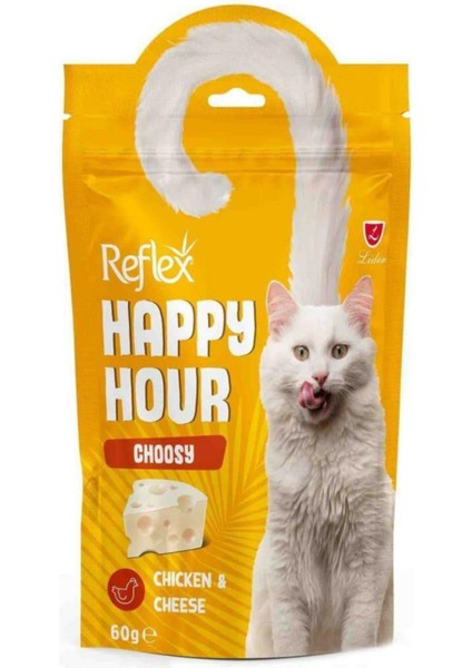 Happy Hour Choosy Tavuklu ve Peynirli Kedi Ödül Maması 60GR - 30 Adet fiyatları