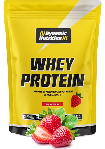 Whey Protein Tozu - 420 gr - 14 Servis - Çilek Aromalı