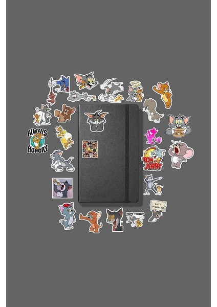 Tom And Jerry Sticker Paketi /bullet Journal Defter Çıkartma Ajanda Laptop Etiket