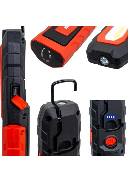 Izeltaş 14000005383 600 Lümen Cob LED Şarjlı Büyük Boy Çalışma Lambası modelleri