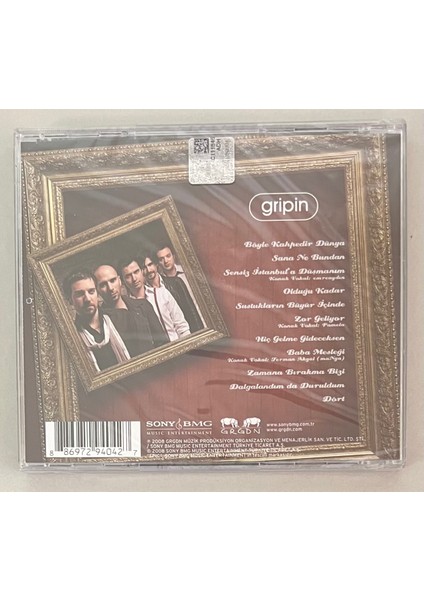 Gripin Gripin CD (Jelatininde Sıfır Orjnal Dönem Baskı Cd)