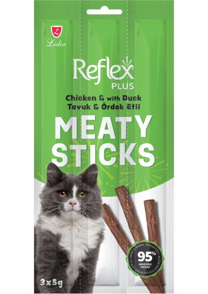 Tavuk ve Ördekli Kedi Ödül Çubuğu Stick 3X5GR - 24 Adet