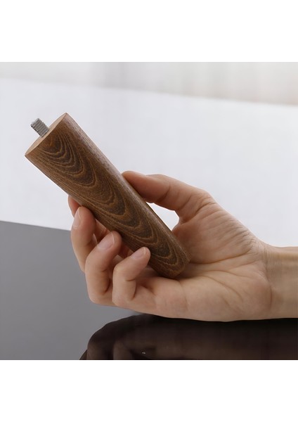 4 Adet Ahşap Ayak 12 cm Ceviz M8 Civatalı Bağlantı Aparatlı Dolap Mobilya Koltuk Kanepe Destek Ayağı Ayakları fırsatları