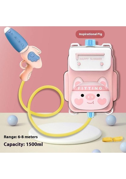 Yeni Büyük Sırt Çantası Su Tabancası Çocuk Oyuncakları Püskürtme Tabancası Pull-Out Yaz Su Oyun Oyuncakları (Yurt Dışından)