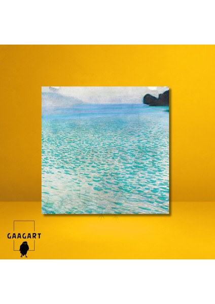 Kare Kanvas Tablo Ünlü Eserler Gustav Klimt On Lake Attersee modelleri