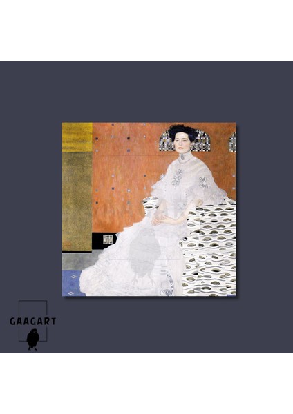 Kare Kanvas Tablo Ünlü Eserler Gustav Klimt Fritza Riedler Portresi modelleri