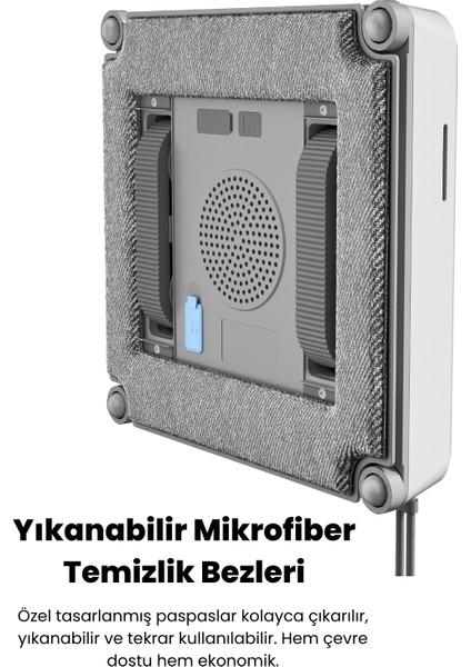 WA9 Pro Çift Yönlü Su Püskürtmeli Cam Temizleme Robotu (Kumandalı)