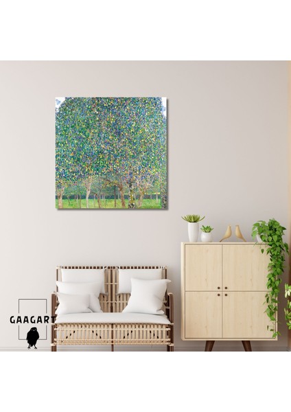 Kare Kanvas Tablo Ünlü Eserler Gustav Klimt Armut Ağacı Tablosu