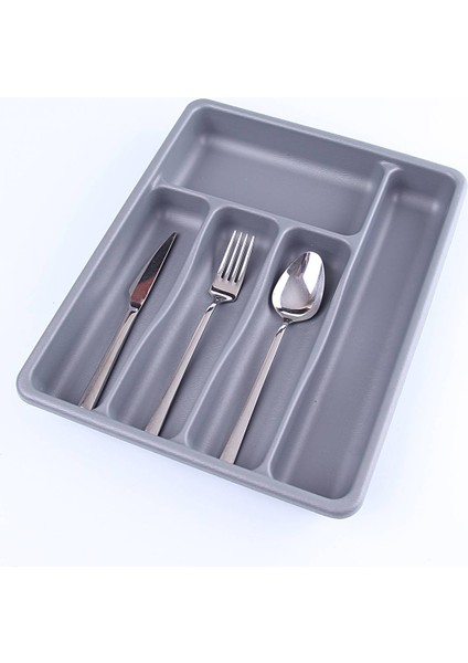 Gri - 5 Bölmeli Çekmece Içi Kaşıklık 36X29X5CM (4767) - MCT2151-5168
