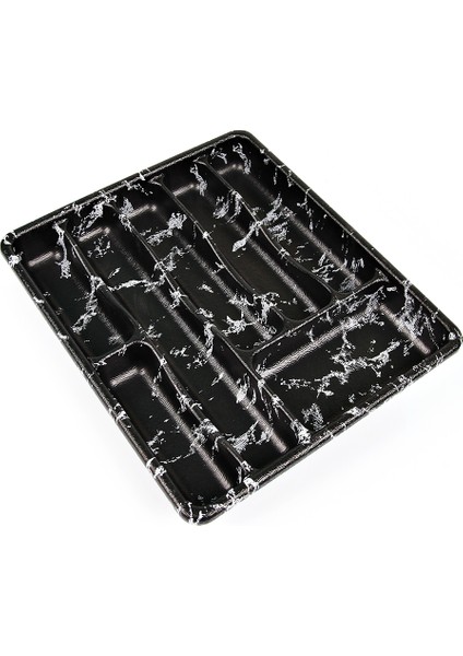 Küçük - Siyah - 7 Bölmeli Çekmece Içi Kaşıklık 36X32CM (4767) - MCT7498-7192