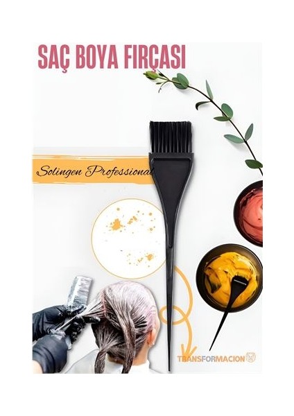 Turk Dar Uçlu Saç Boya Fırçası Balyaj Fırçası Solingen Professional - MCT6348-8415