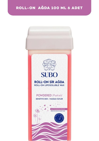 Roll-On Sir Ağda Pudralı 6X100 ml