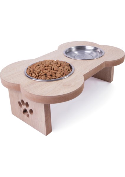Prela Ahşap Kedi Köpek Mama ve Su Kabı Standı fiyatları
