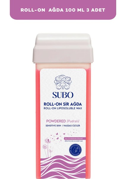 Roll-On Sir Ağda Pudralı 3X100 ml