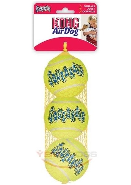 Köpek Air Sq Sesli Tenis Topu M 3 Adet 6,5cm
