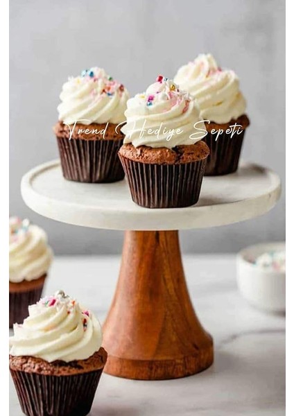 Sepeti Takribi 200 Adet Büyük Boy Kahverengi Muffin Kek Kalıbı, Cupcake Kağıdı, Browine Kalıbı 50X40 mm