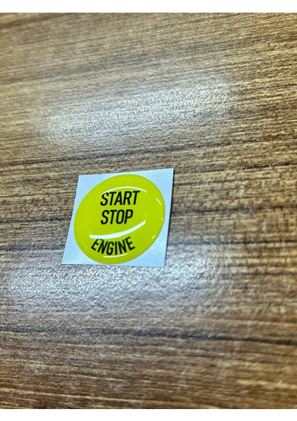 Bmw 1 Serisi E87 F20 Uyumlu Sarı Start Stop Sticker